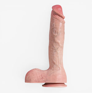 RealCock Akon - Fair Skin Tone - Bold realistic dildo with pronounced texture and strong anatomical presence