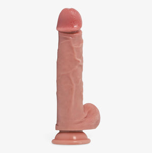 RealCock Dirk Fair Skin Tone - Realistic Silicone Dildo - Size Chart