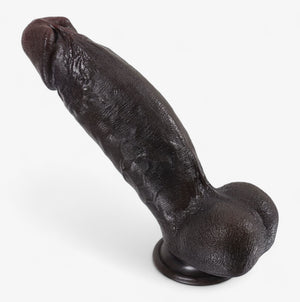 RealCock Jason - Dark Skin Tone - Lifelike Dildo with Contoured Glans and Authentic Texture