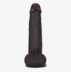 RealCock Jayden Dark Skin Tone - Realistic Silicone Dildo - Front View