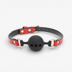 Leather Bondage Set - Red - Adjustable Genuine Leather Bondage Kit for Immersive Bedroom Scenarios