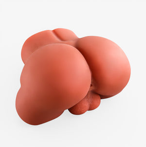 Male Hip Torso Tan Skin - Realistic Male Hip Torso - Back View