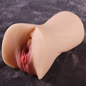 Mia V-Sim RealCock Fair Skin Tone - Realistic Pocket Pussy Toy - Angled Detail View
