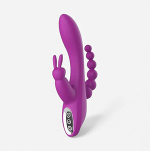 RABBIT MASSAGER - Dual stimulation vibrator for internal and external play