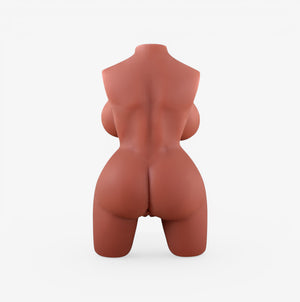 Realistic Trans Half Torso Tan Skin - Realistic Trans Half Torso - Back View