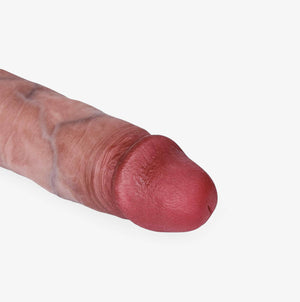 RealCock Roman Medium Skin Tone - Realistic Silicone Dildo - Glans Shaft Detail