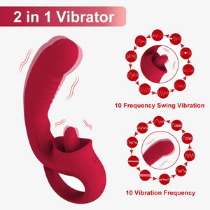 TONGUE TEASE - Flexible tongue vibrator for teasing sensations