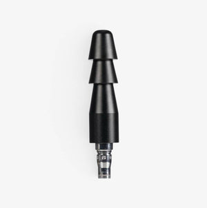 Vac-U-Lock® Compatible Quick Connect Machine Plug Black - aluminum sex machine adapter - front view