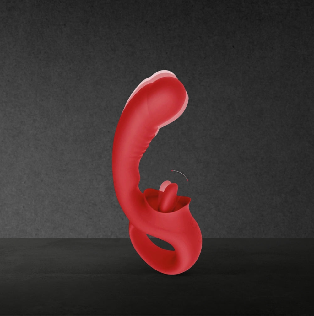 Tongue tease vibrator sex toy