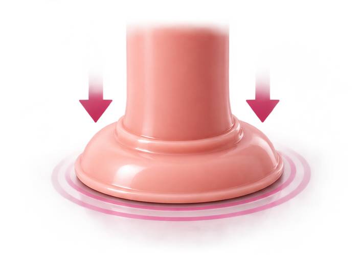 Suction cup base for hands-free RealCock dildo play