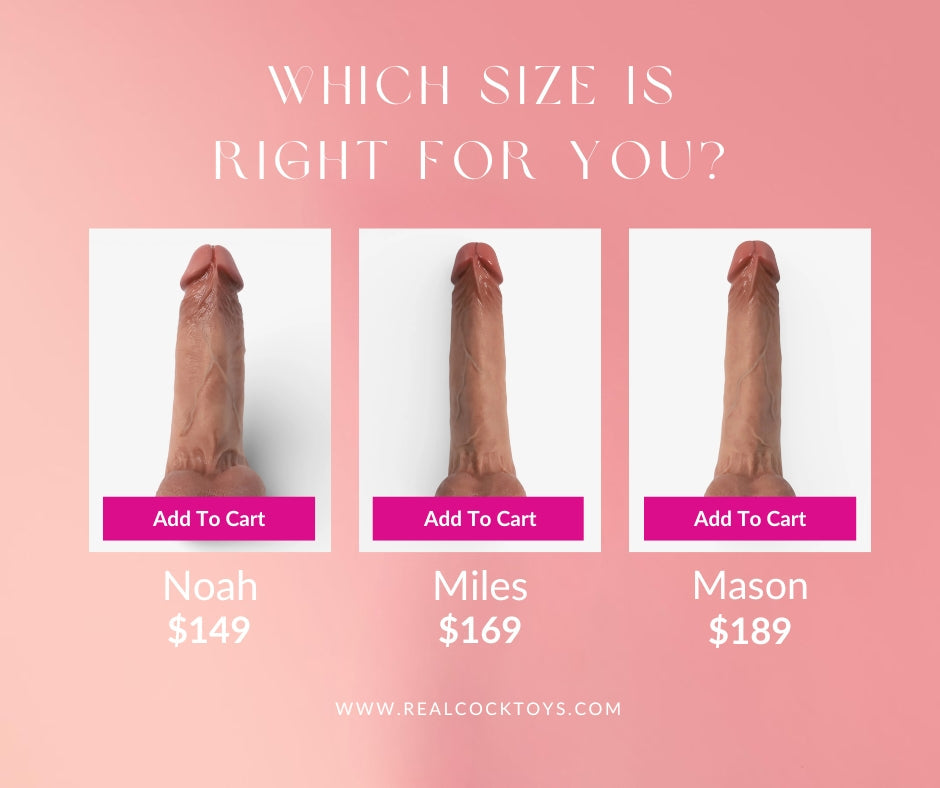 Noah Miles Mason dildo comparison