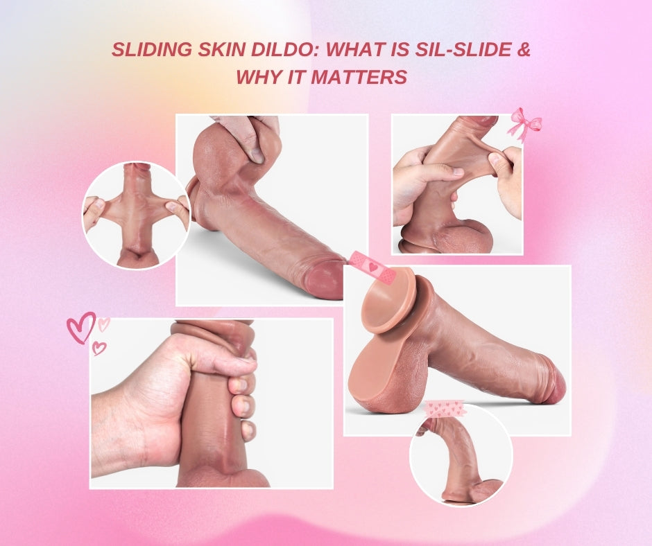 sliding skin dildo sil-slide