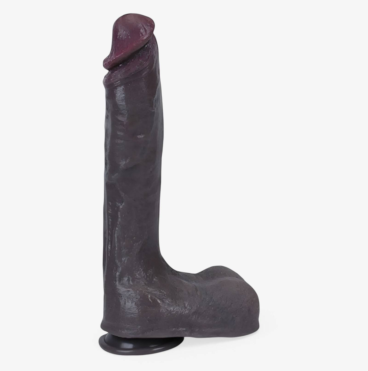 RealCock Akon Dark Skin Tone - Realistic Silicone Dildo - Side Profile