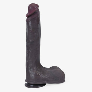 RealCock Akon Dark Skin Tone - Realistic Silicone Dildo - Side Profile