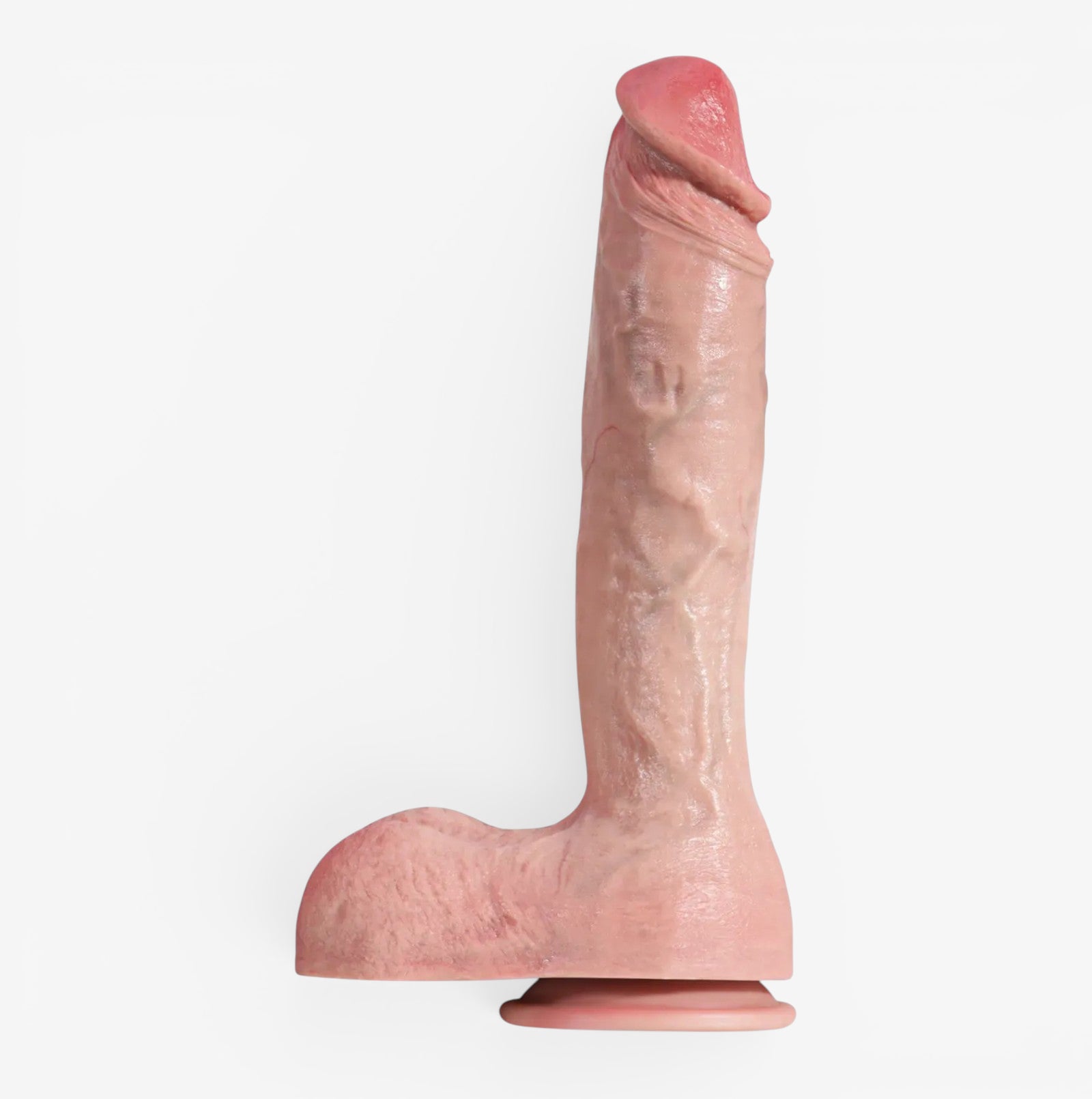 RealCock Akon - Fair Skin Tone - Bold realistic dildo with pronounced texture and strong anatomical presence