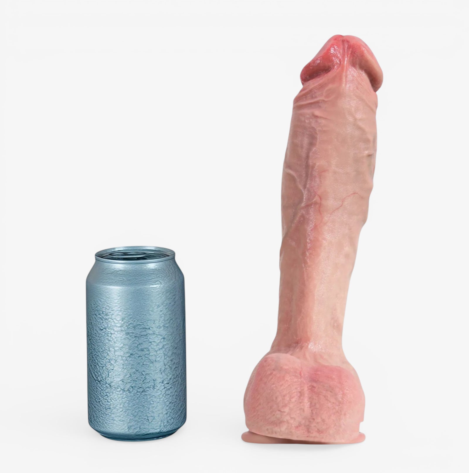 RealCock Akon - Fair Skin Tone - Bold realistic dildo with pronounced texture and strong anatomical presence