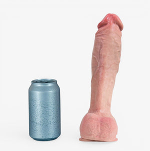 RealCock Akon - Fair Skin Tone - Bold realistic dildo with pronounced texture and strong anatomical presence