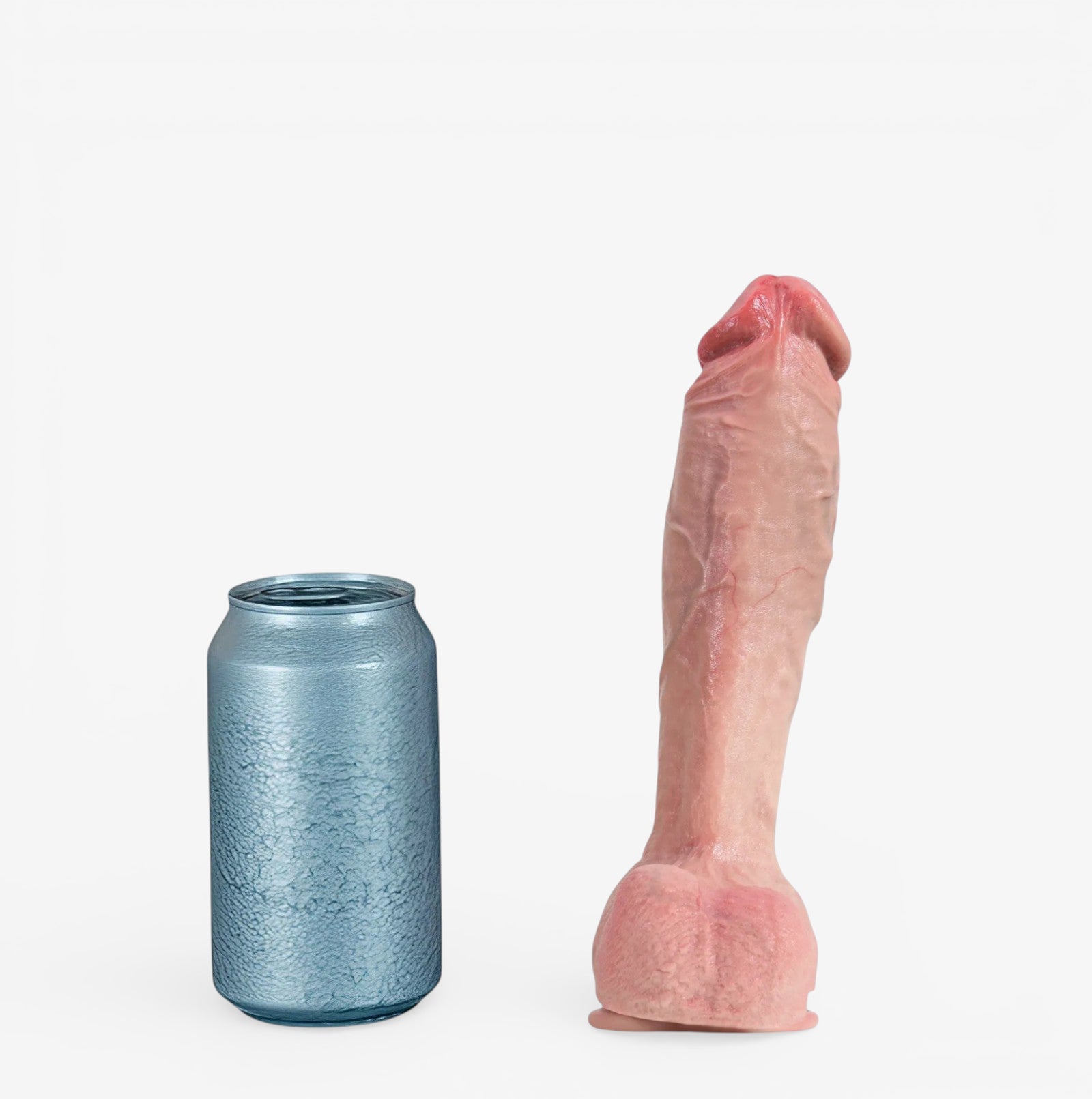 RealCock Akon - Fair Skin Tone - Bold realistic dildo with pronounced texture and strong anatomical presence