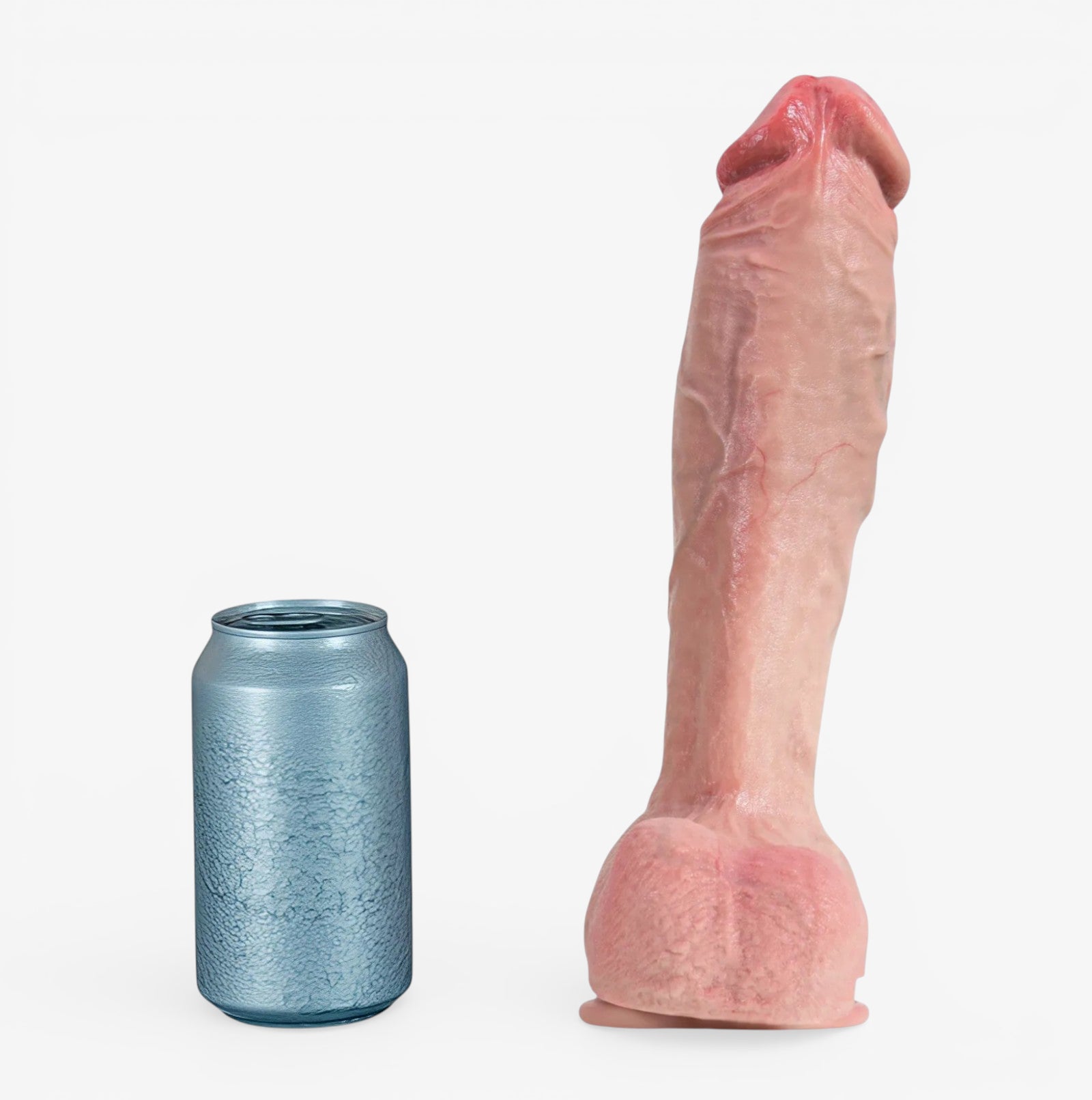 RealCock Akon - Fair Skin Tone - Bold realistic dildo with pronounced texture and strong anatomical presence