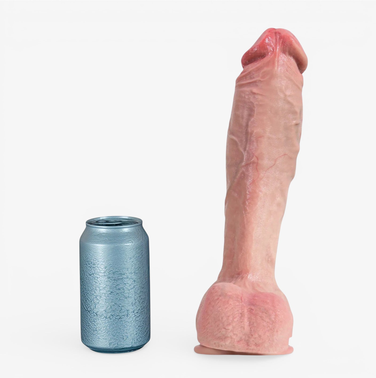 RealCock Akon - Fair Skin Tone - Bold realistic dildo with pronounced texture and strong anatomical presence