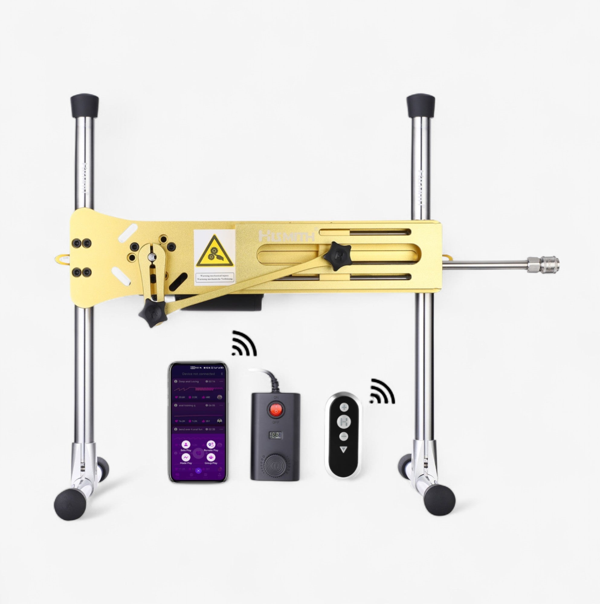 DELUXE SEX MACHINE - Powerful deluxe sex machine by RealCock Toys built for smooth thrusting realistic motion and Vac U Lock compatibility