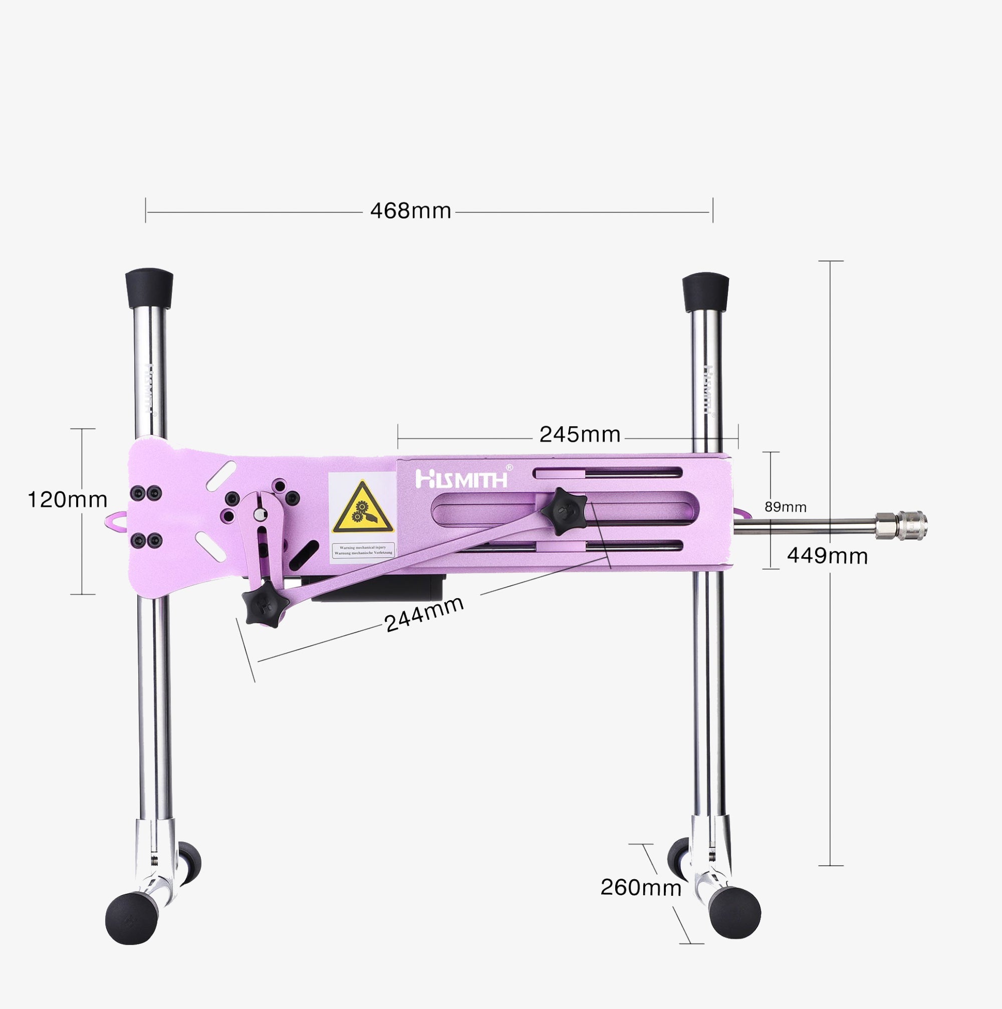 DELUXE SEX MACHINE - Powerful deluxe sex machine by RealCock Toys built for smooth thrusting realistic motion and Vac U Lock compatibility