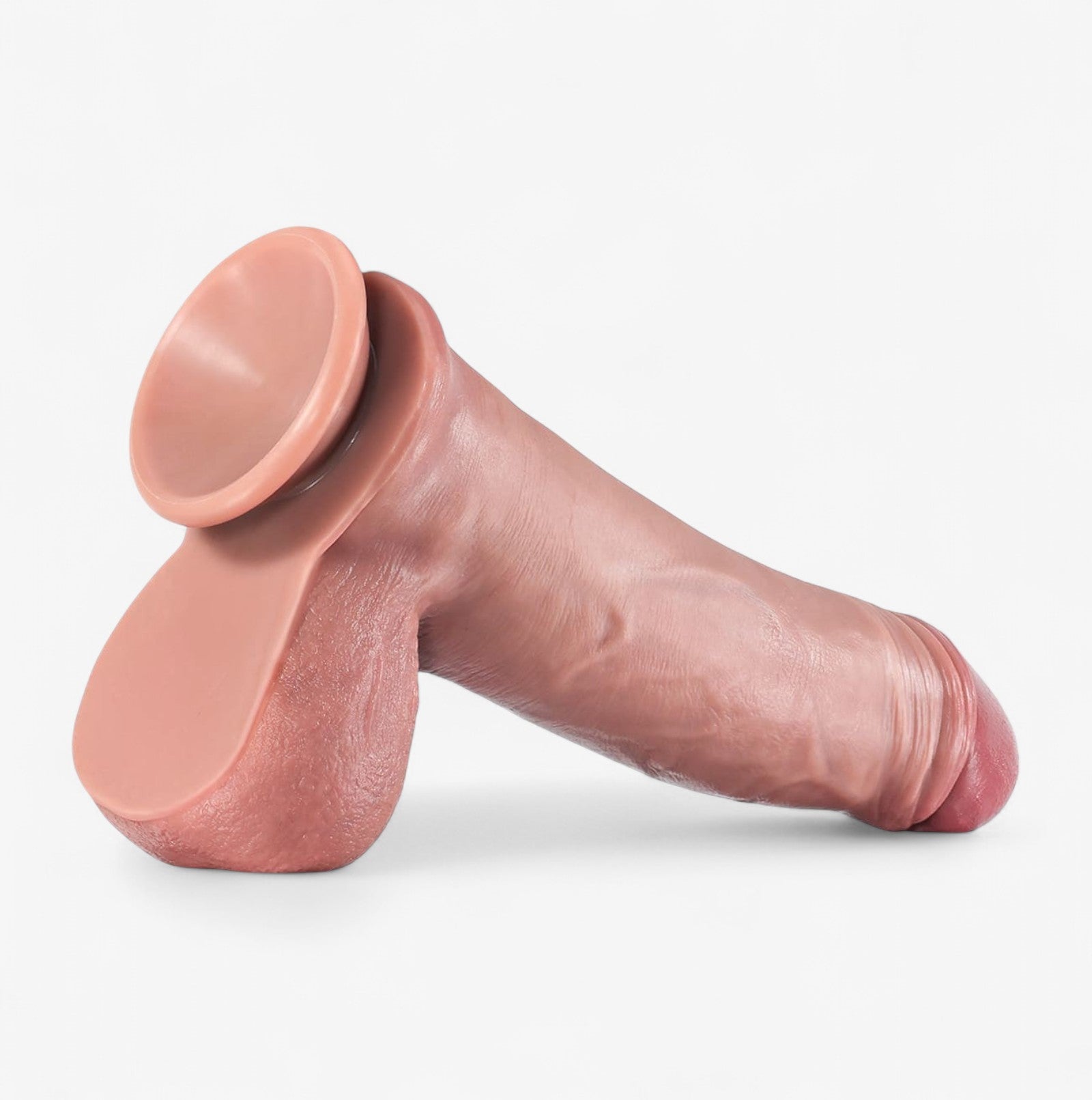 ETHAN - Platinum silicone dildo with smooth texture