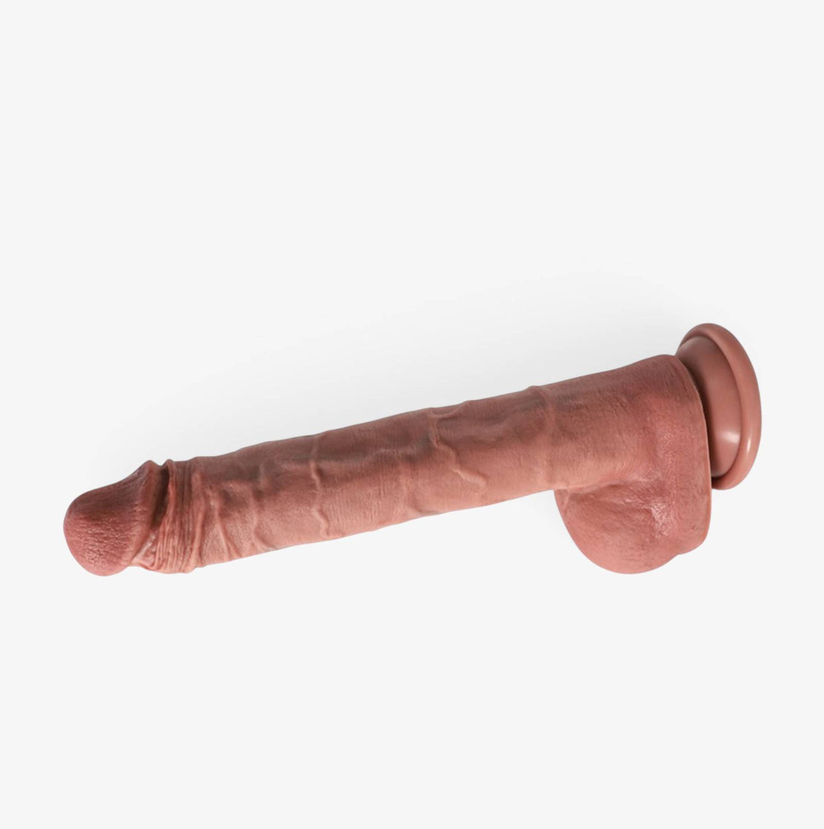 RealCock Hudson Hale Fair Skin Tone - Realistic Silicone Dildo - Top Angle Base View