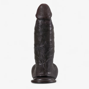 RealCock Jason - Dark Skin Tone - Lifelike Dildo with Contoured Glans and Authentic Texture