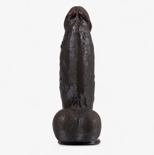 RealCock Jason - Dark Skin Tone - Lifelike Dildo with Contoured Glans and Authentic Texture