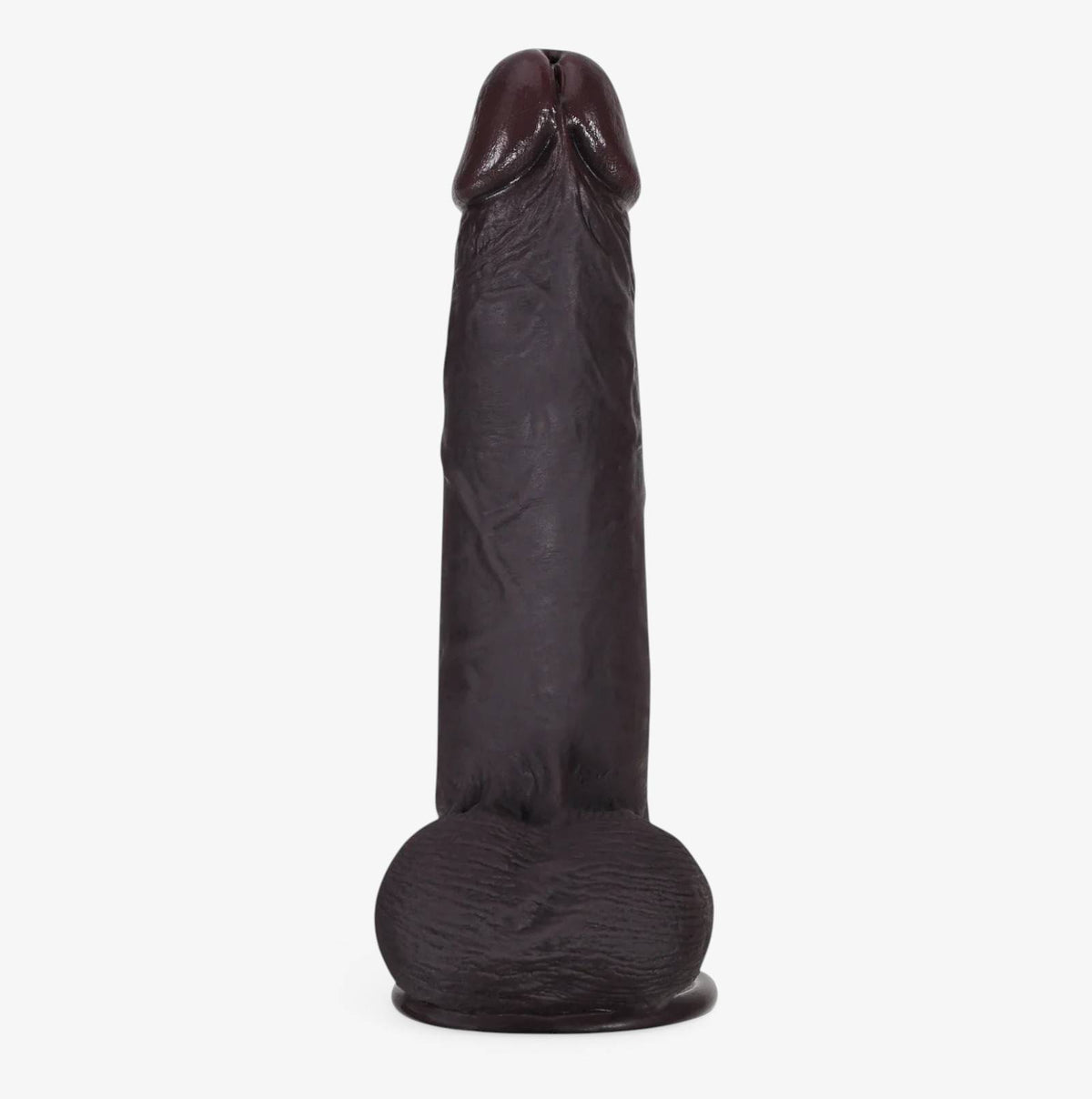 RealCock Jayden Dark Skin Tone - Realistic Silicone Dildo - Front View