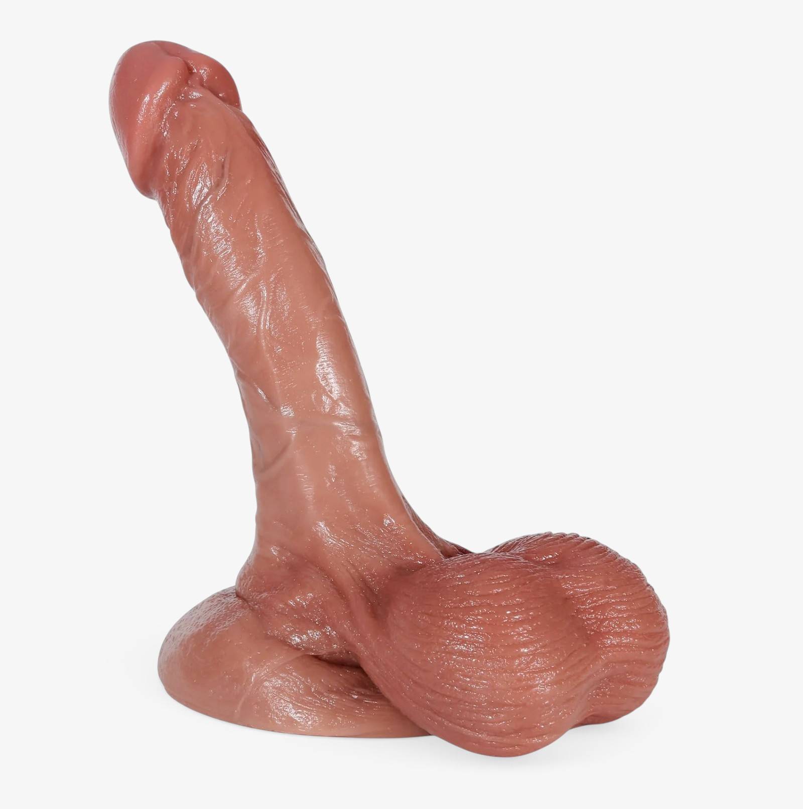 RealCock Jones Medium Skin Tone - Realistic Silicone Dildo - Front View