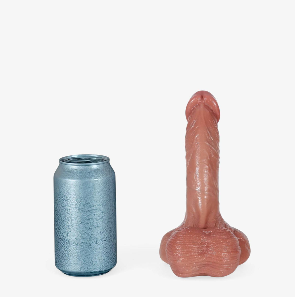 RealCock Jones Medium Skin Tone - Realistic Silicone Dildo - Size Comparison