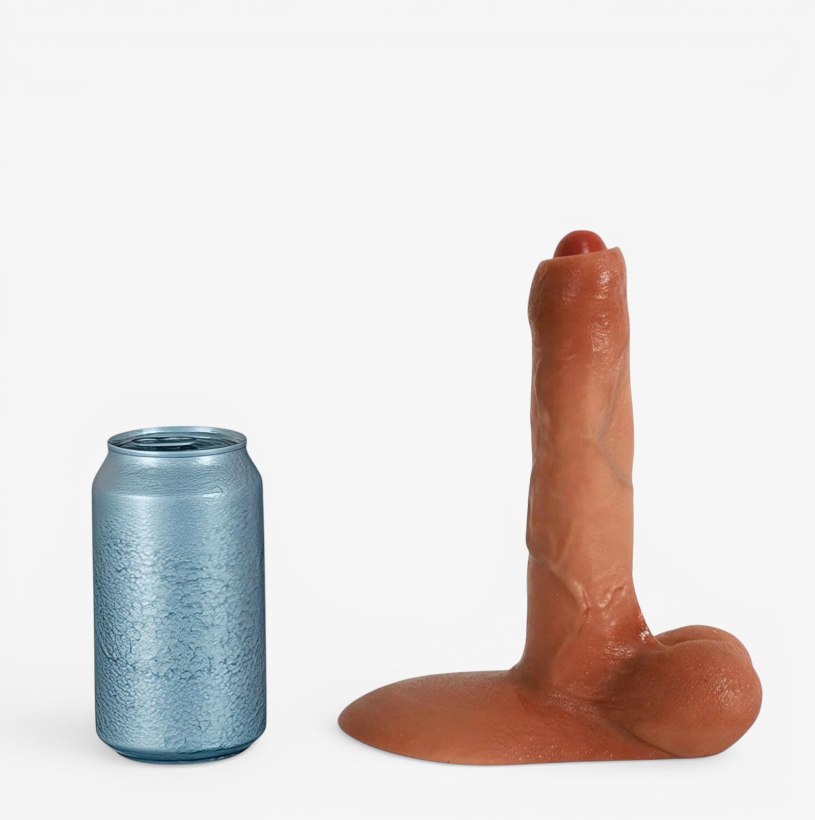 RealCock Kai Medium Skin Tone - Realistic Silicone Dildo - Size Comparison