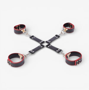 LEATHER BONDAGE SET - Complete leather bondage restraint set