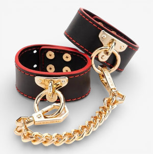 LEATHER BONDAGE SET - Complete leather bondage restraint set