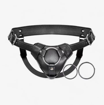 Leather Strap-On Harness Realistic Sex Toys & Accessories