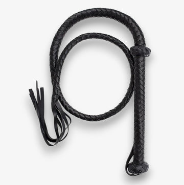 Leather Whip Braided BDSM Bondage Accessory