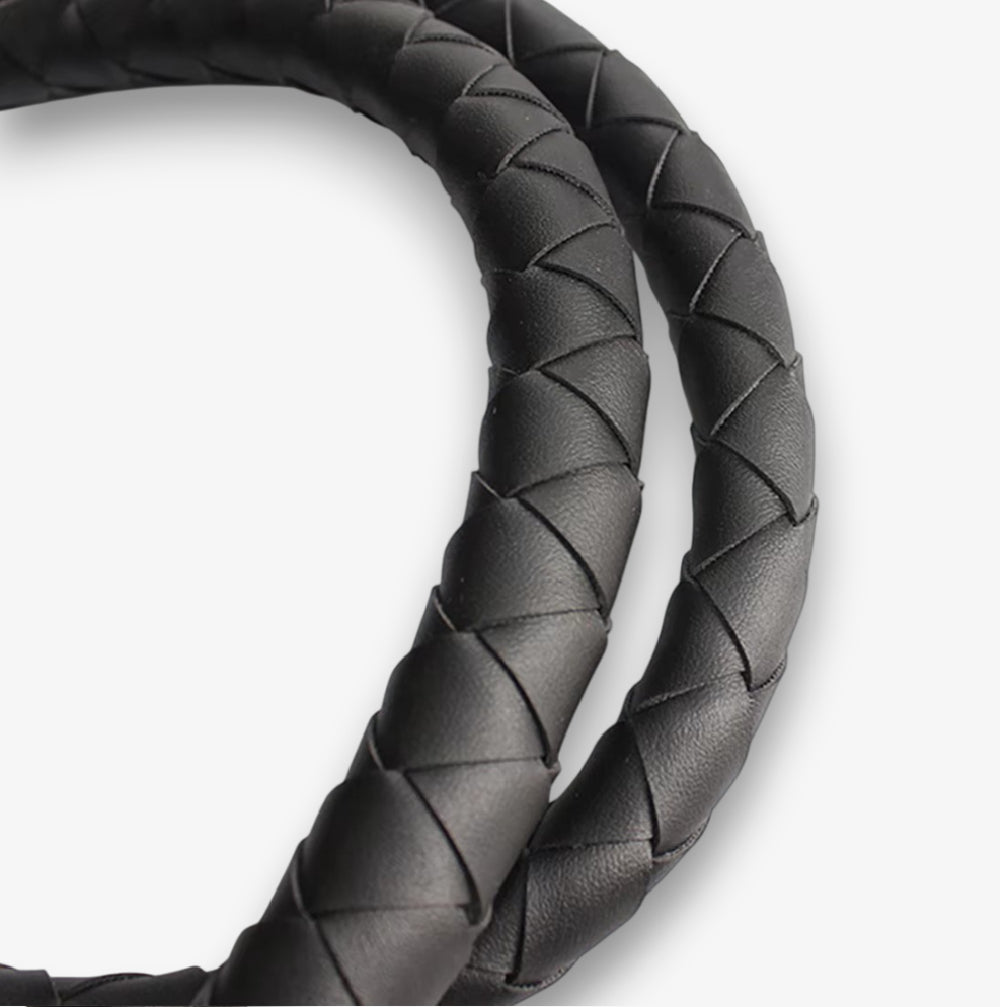 Leather Whip Braided BDSM Bondage Accessory