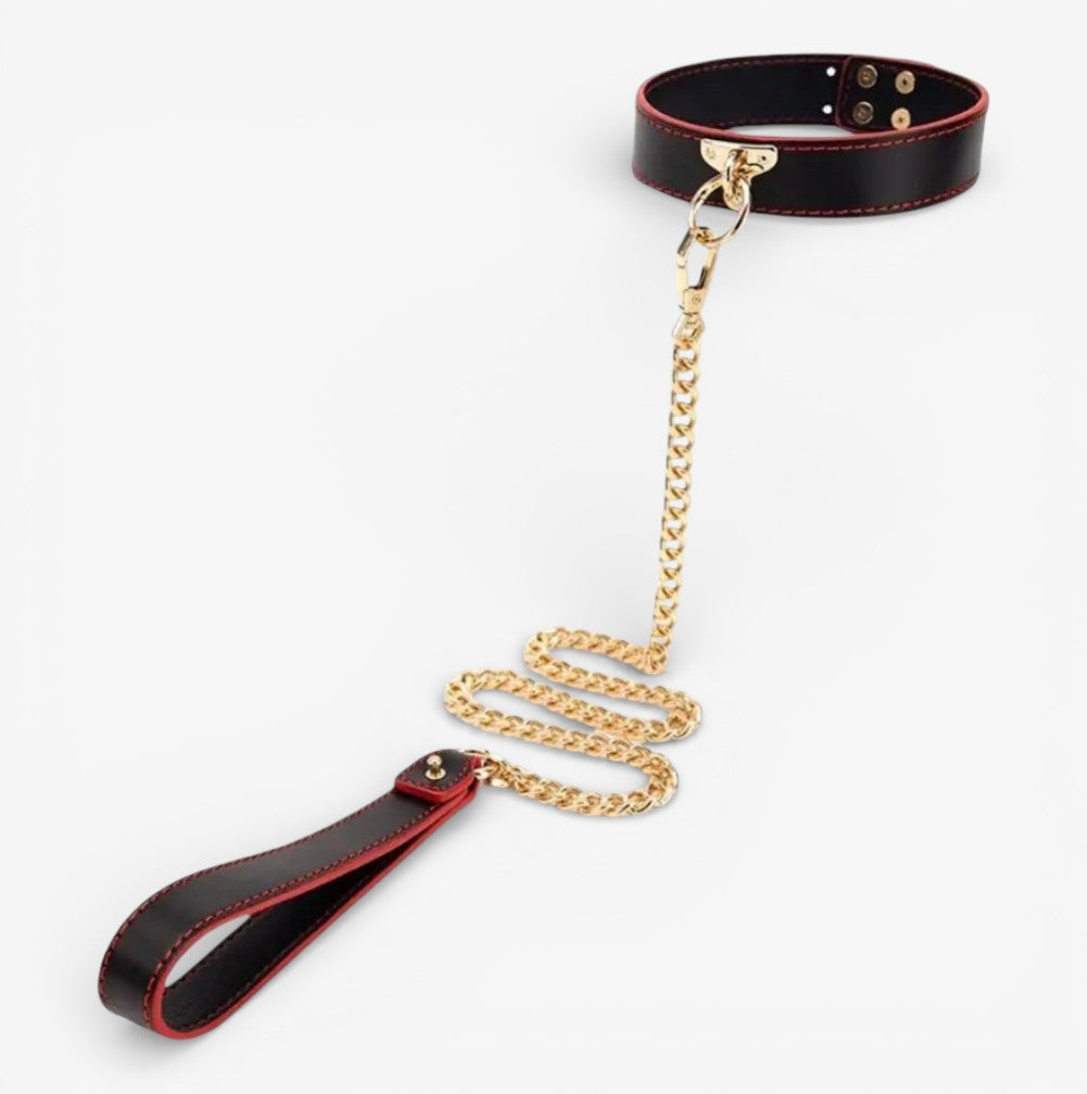 LEATHER BONDAGE SET - Complete leather bondage restraint set