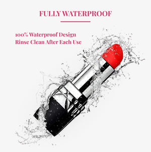 	Lipstick Bullet Silver - fully waterproof lipstick vibrator - RealCock Toys
