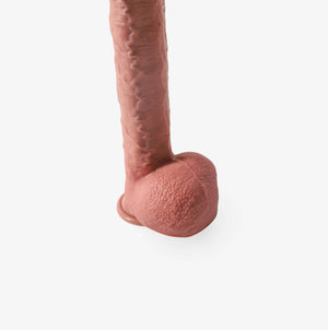 RealCock Logan Fair Skin Tone - Realistic Silicone Dildo - Texture Closeup