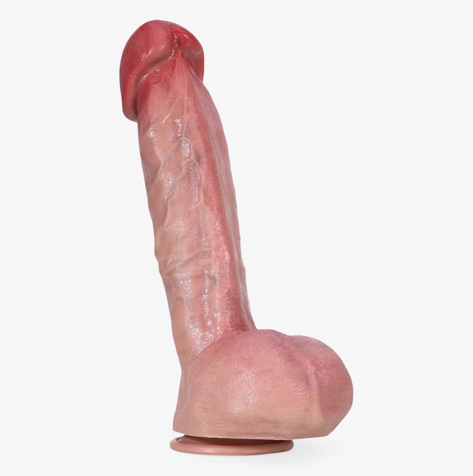 RealCock Lucas Fair Skin Tone - Realistic Silicone Dildo - Front View