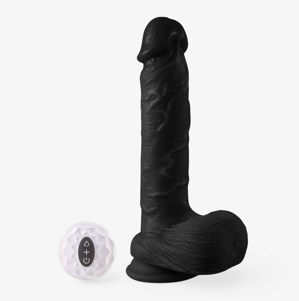 RealCock Luke Dark Skin Tone - Realistic Silicone Dildo - Side Profile