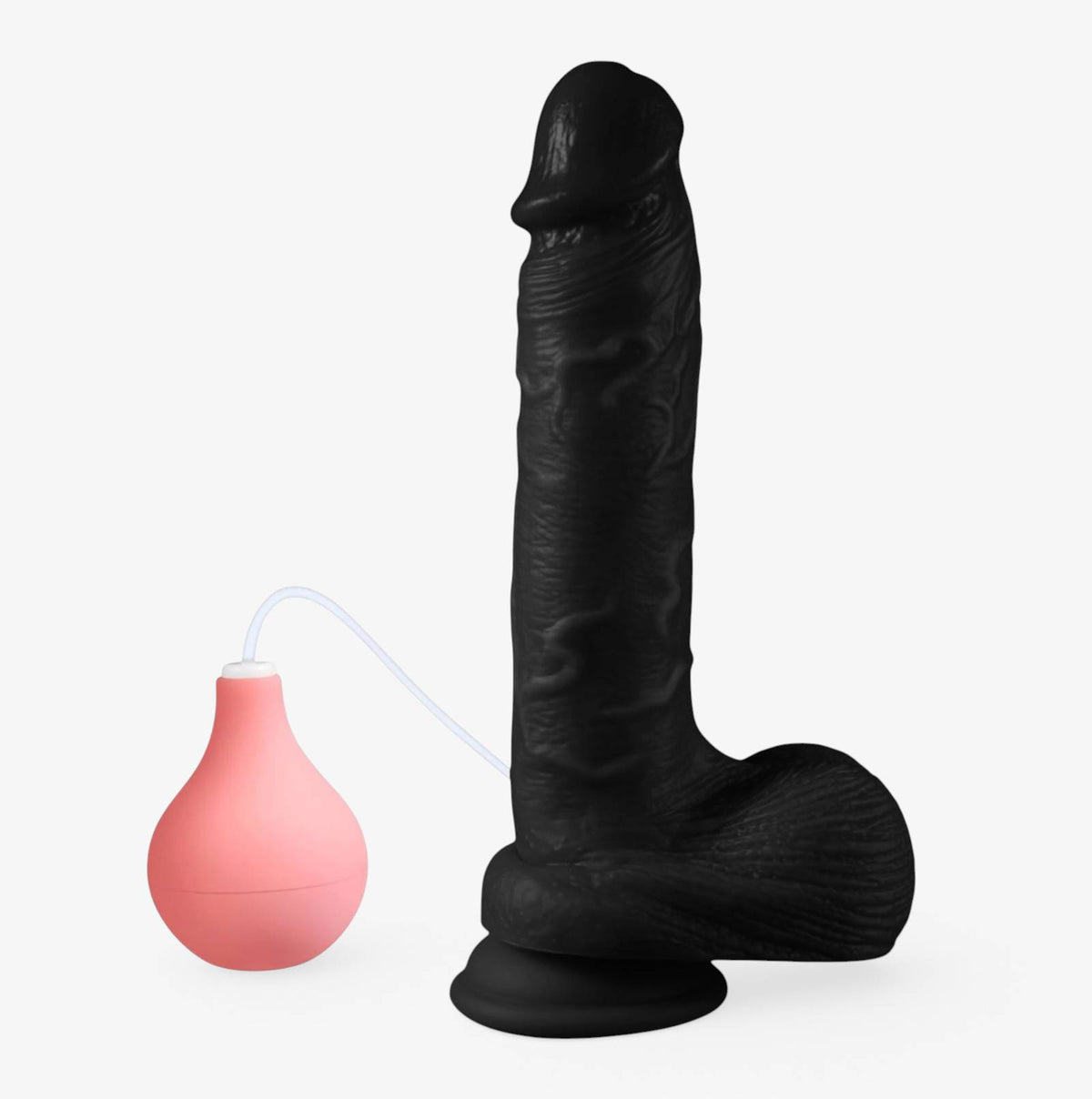 RealCock Luke Dark Skin Tone - Realistic Silicone Dildo - Squirting Feature Detail