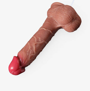 RealCock Luke Medium Skin Tone - Realistic Silicone Dildo - Head Detail