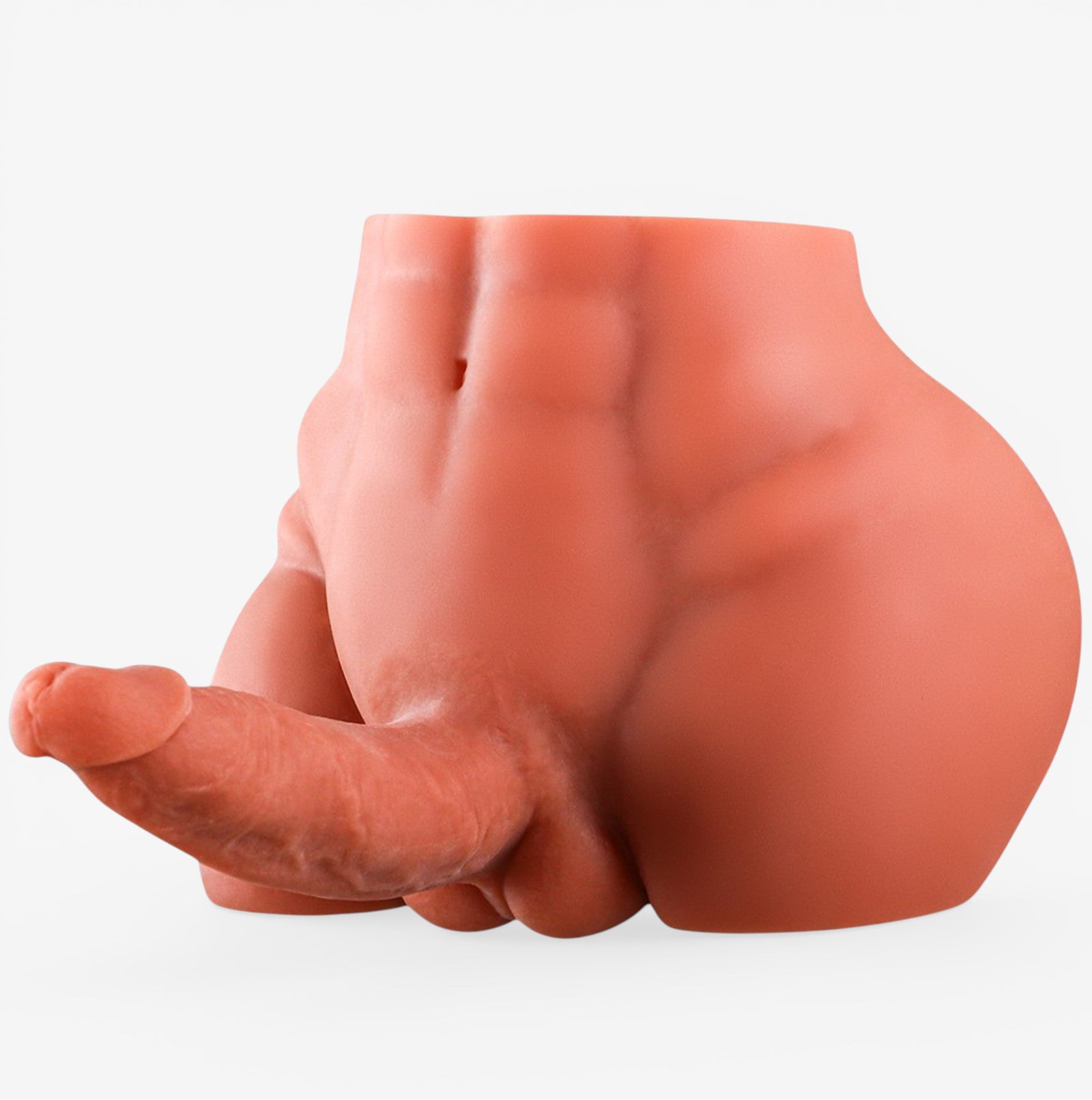 Male Hip Torso Tan Skin - Realistic Male Hip Torso - Side Angle View