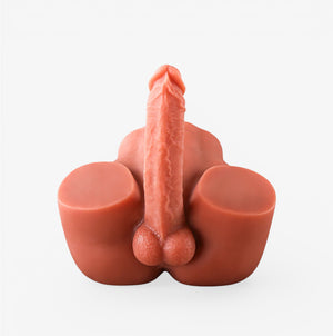 Male Hip Torso Tan Skin - Realistic Male Hip Torso - Front View