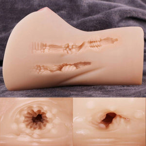 Mia V-Sim RealCock Fair Skin Tone - Realistic Pocket Pussy Toy - Internal Canal Texture