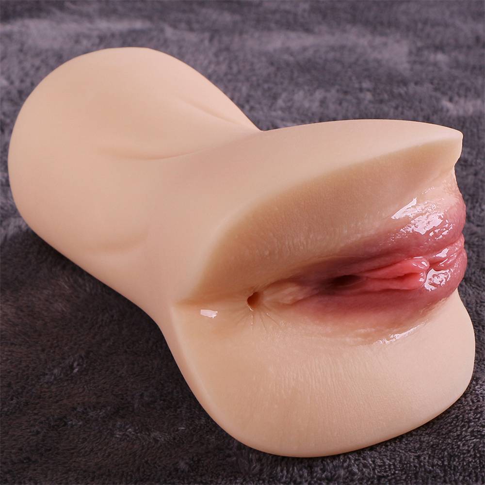 Mia V-Sim RealCock Fair Skin Tone - Realistic Pocket Pussy Toy - Close Up Angle